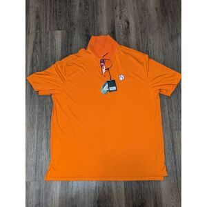 NWT‎ Levelwear Clemson Men's Size XXL Orange Short Sleeve Polo Shirt University